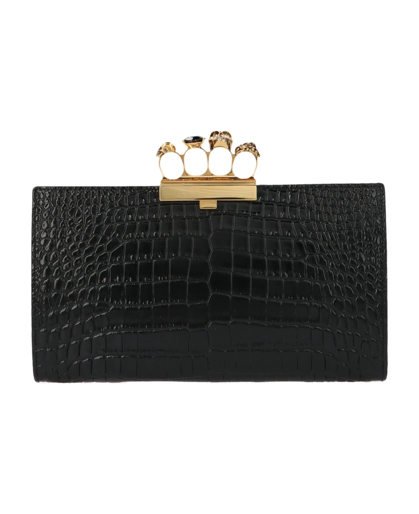 Alexander McQueen Skull Four Rings' Clutch Bag