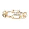 Bottega Veneta Plated Silver Chain Bracelet