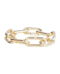 Bottega Veneta Plated Silver Chain Bracelet