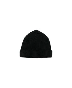MM6 Maison Margiela Berretto Black Chunky Rib-knitted Beanie