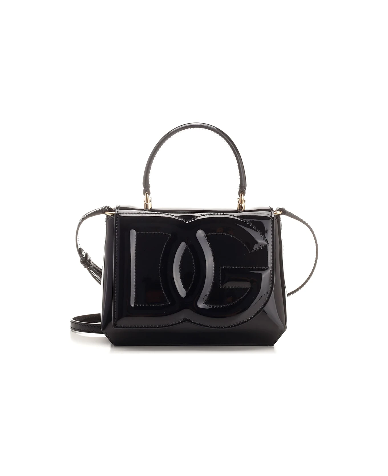 Dolce & Gabbana 'dg' Patent Leather Handbag