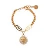 Versace La Medusa Greca Bracelet With Crystals