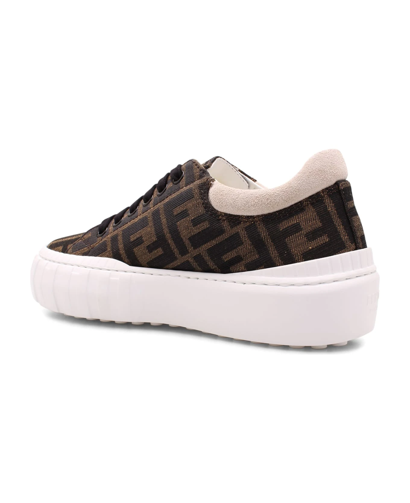 Fendi 'force' Logo Lettering Sneakers - Image 3