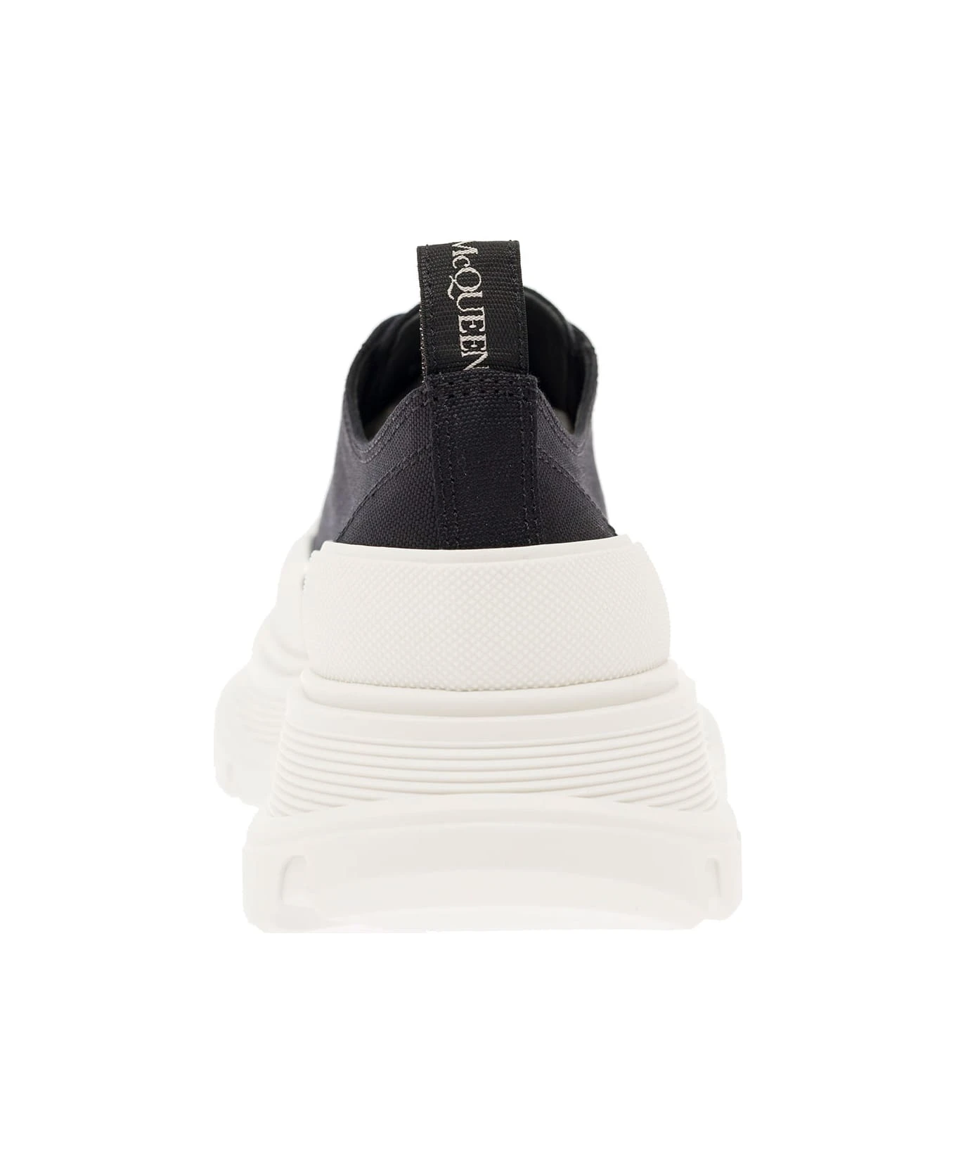 Alexander Mcqueen Woman's Tread Slick Black Cotton Sneakers - Image 4