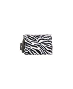 MC2 Saint Barth Parisienne Furry Cross-body Bag Pochette With Zebra Print