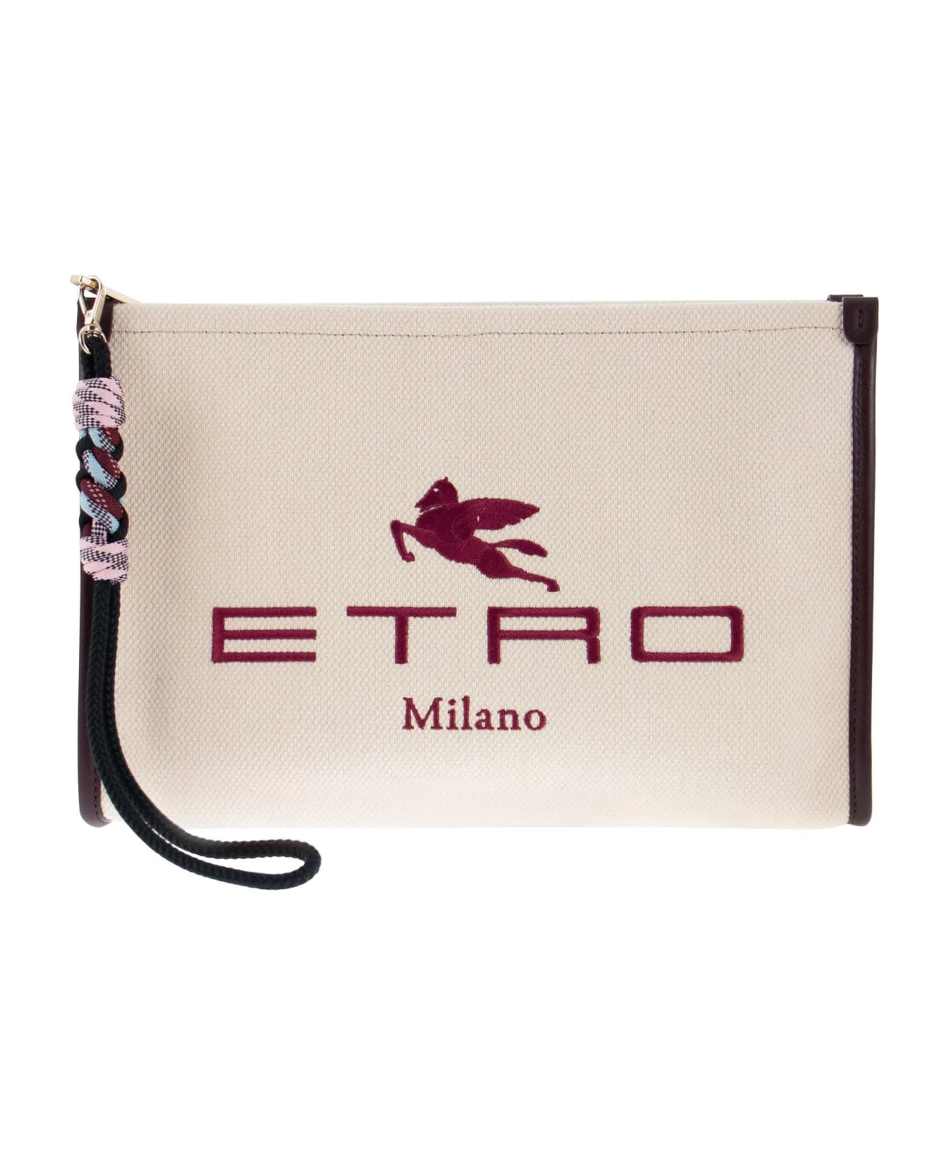 Globetrotter Pochette Bag With Logo