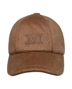 Max Mara Brown Cashmere Blend Hat