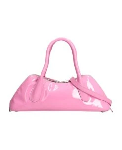 Blumarine Shoulder Bag In Rose-pink Leather