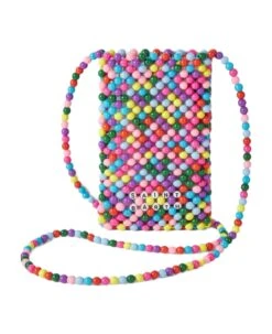 MC2 Saint Barth Multicolor Beaded Phone Holder With Saint Barth Logo