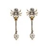 Alexander McQueen Jewelled Spider Earrings In Gold