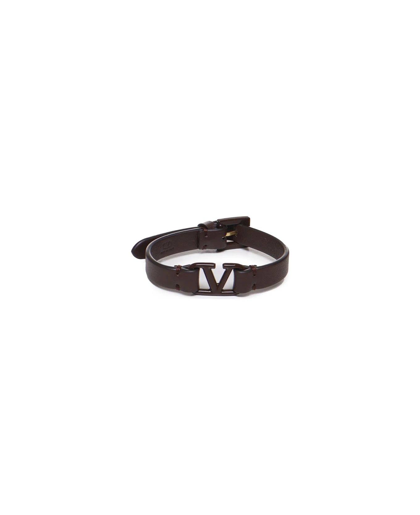 Valentino Garavani Calfskin Vlogo Bracelet - Image 2