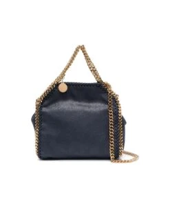 STELLA MCCARTNEY Indigo Moon And Golden Falabella Tiny Tote Bag