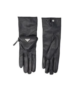 Prada Logo Pouch-detail Gloves