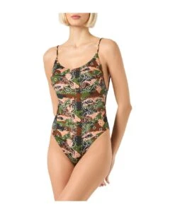 MC2 Saint Barth Mimetic Bandanna Print One Piece Swimsuit