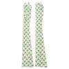 Etro Green Printed Long Gloves