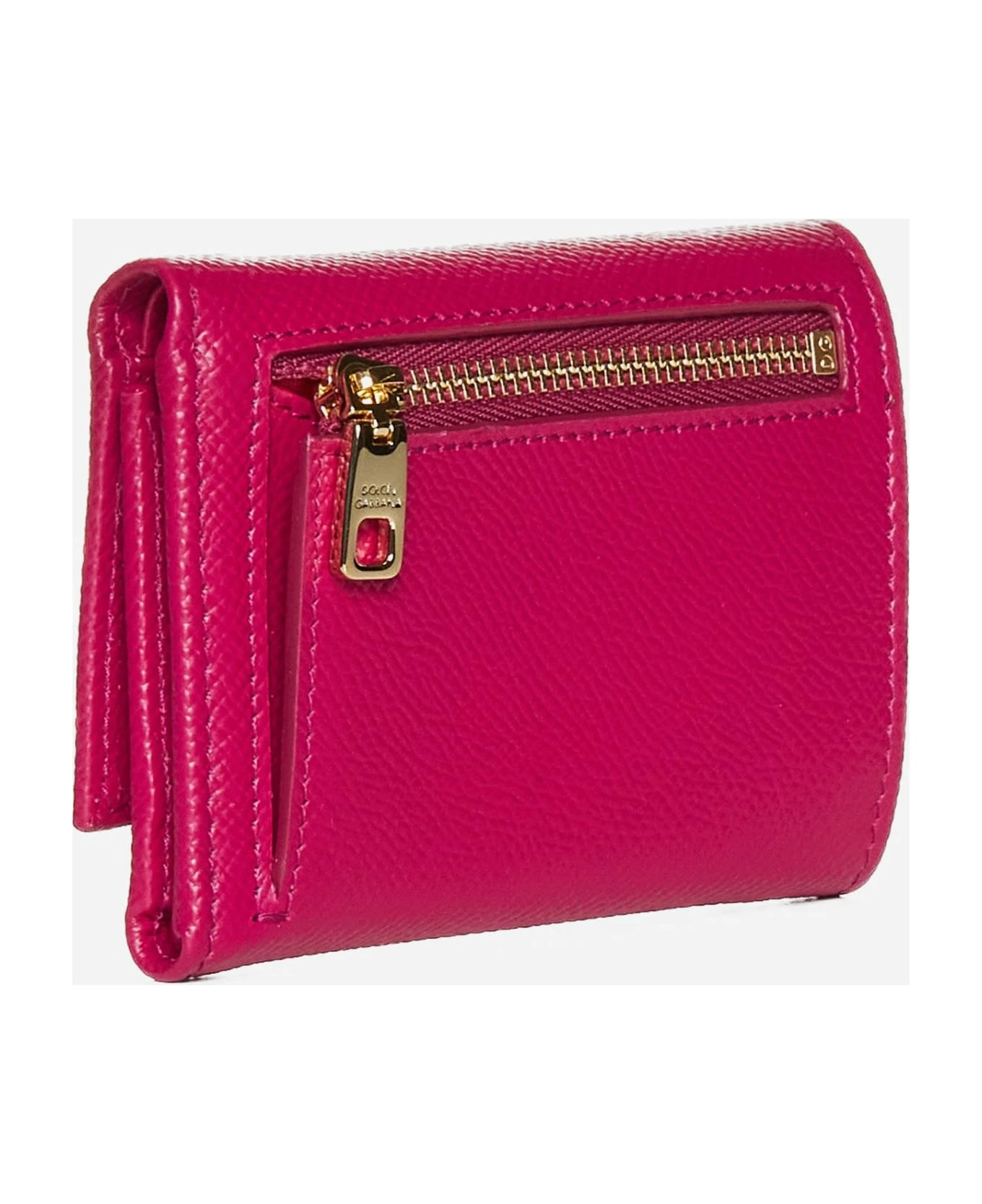 Dolce & Gabbana Logo-plaque Leather Trifold Wallet - Image 3