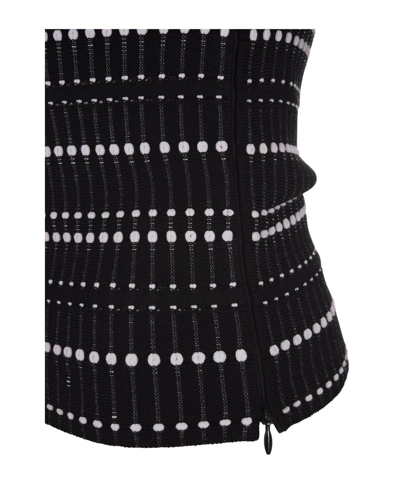 Alexander McQueen Black And White Knitted Top - Image 3