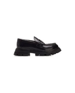 Alexander McQueen Brushed Calfskin Loafers
