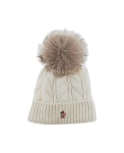 Logo Patch Ribbed Beanie