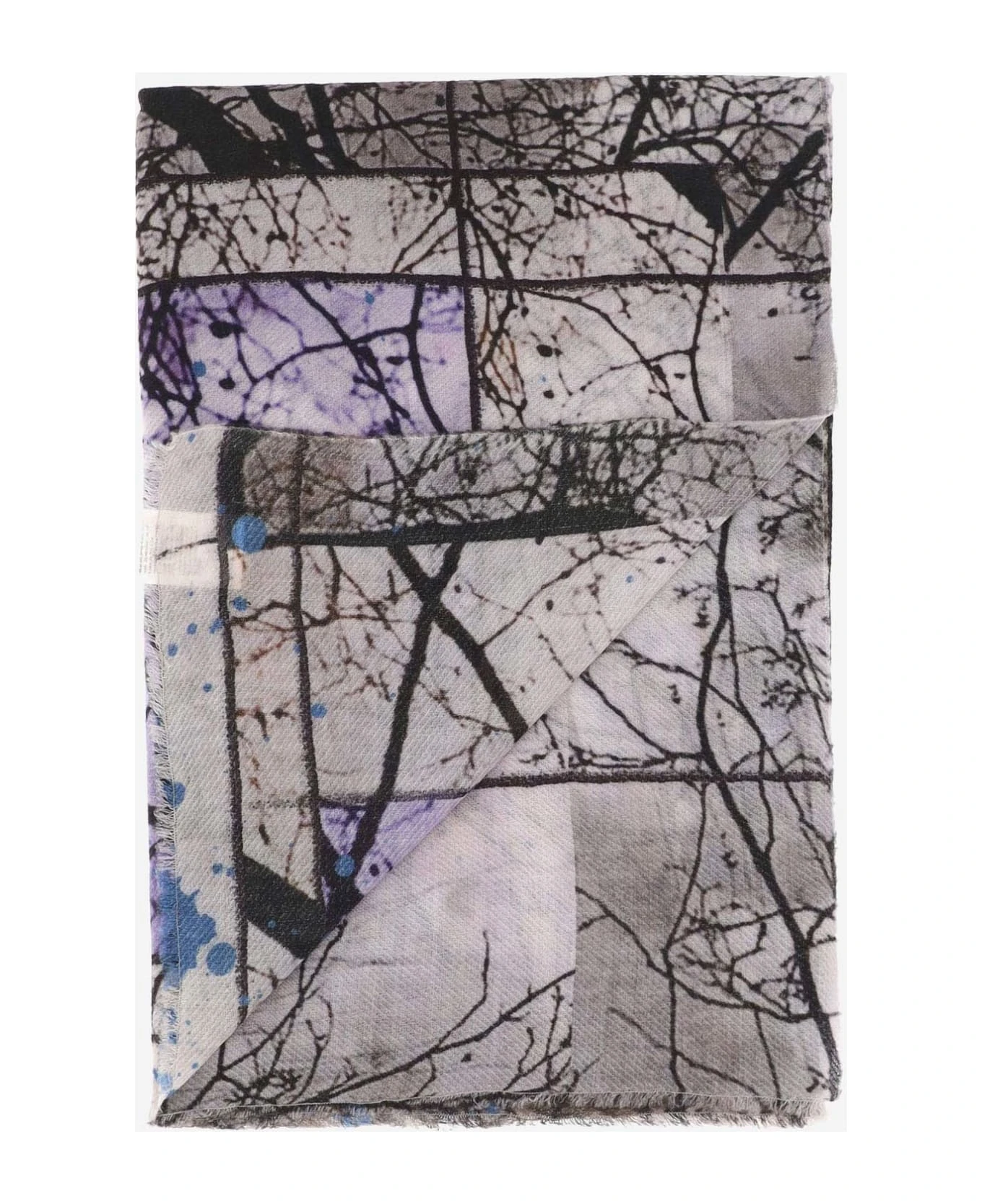 Wool Blend Scarf With Print - Image 2