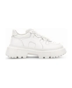 White Hogan H629 Women's Lace-up