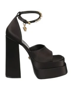 Versace Medusa Aevitas Double Platform Sandals