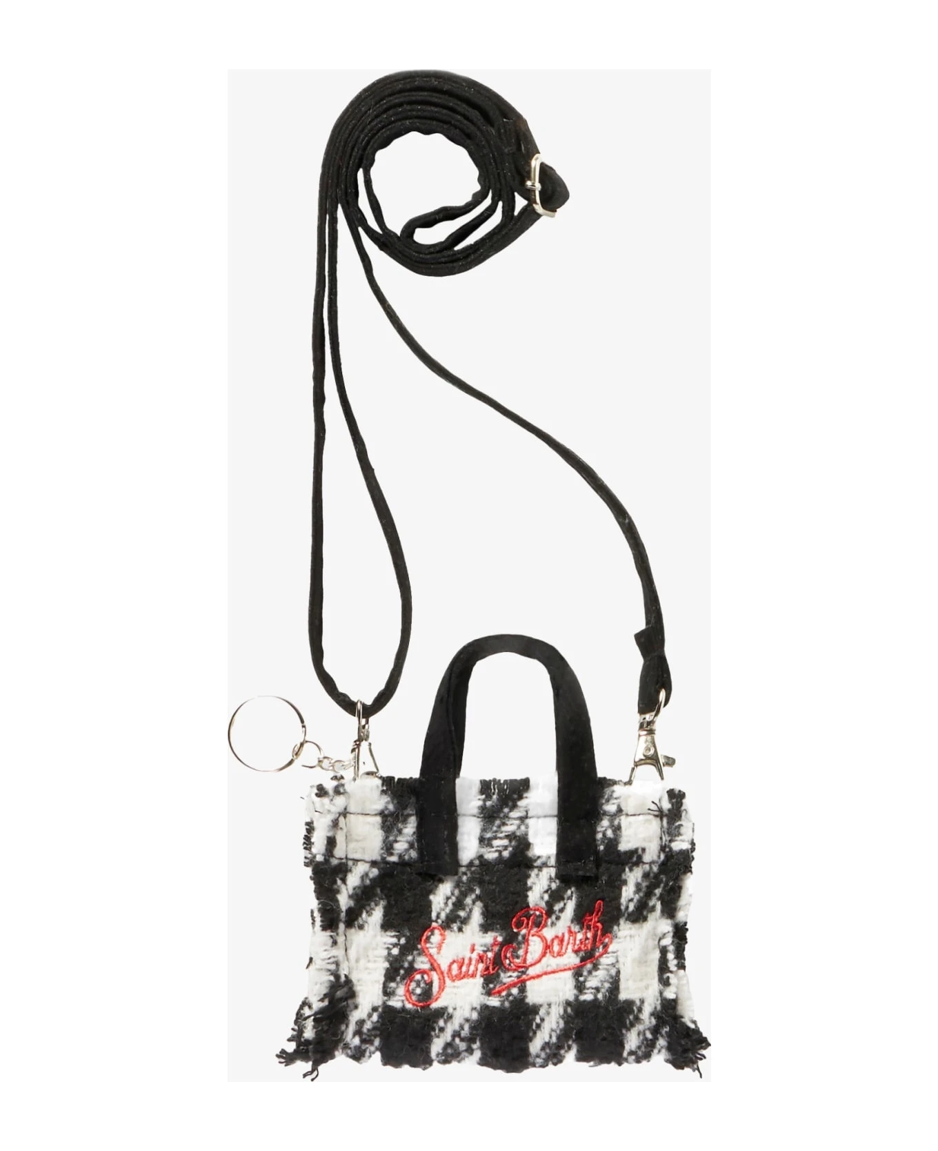 MC2 Saint Barth Key Holder With Pied De Poule Print