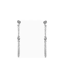 Earring Line Rain Silver
