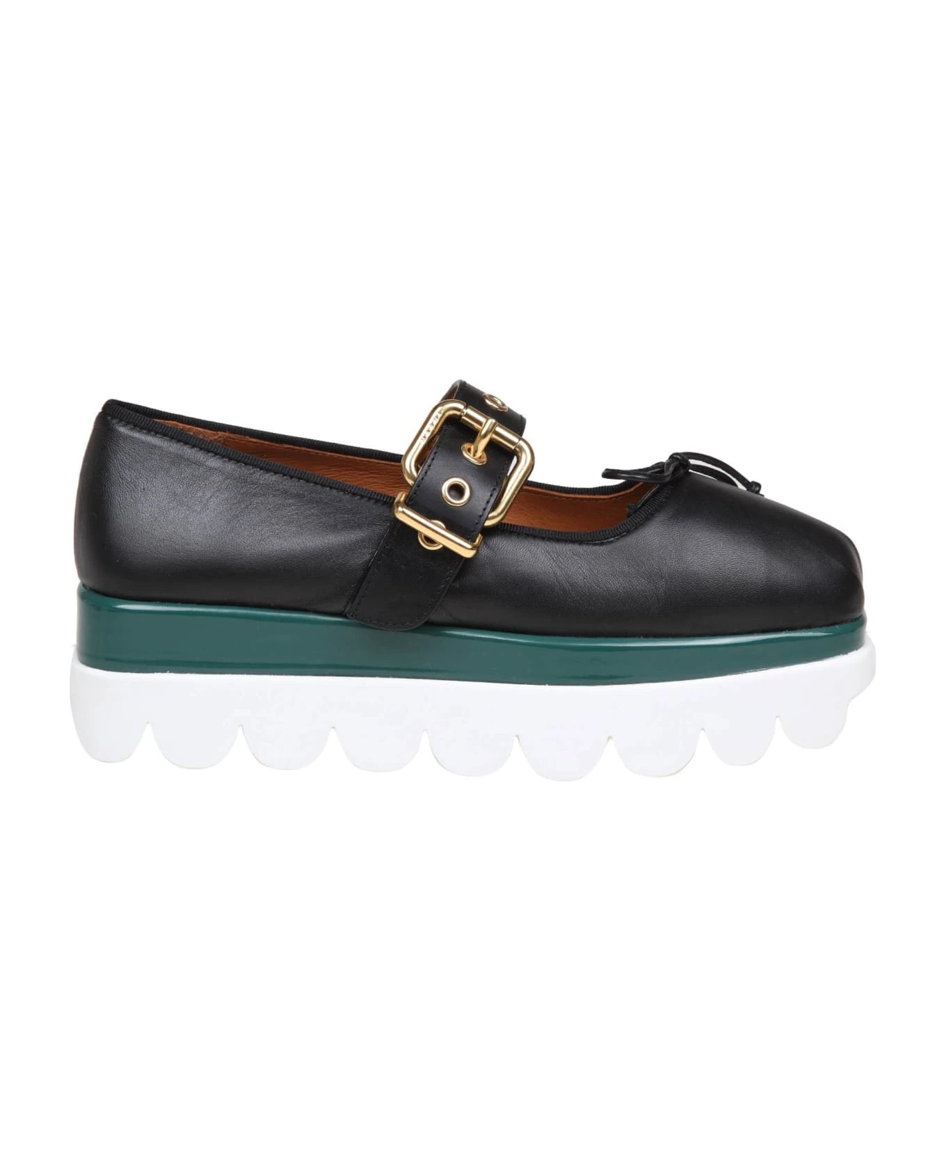 Marni Mary Jane Shoes In Black Leather