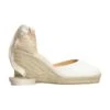 Castañer Carina-8-032 Wedges In White Canvas