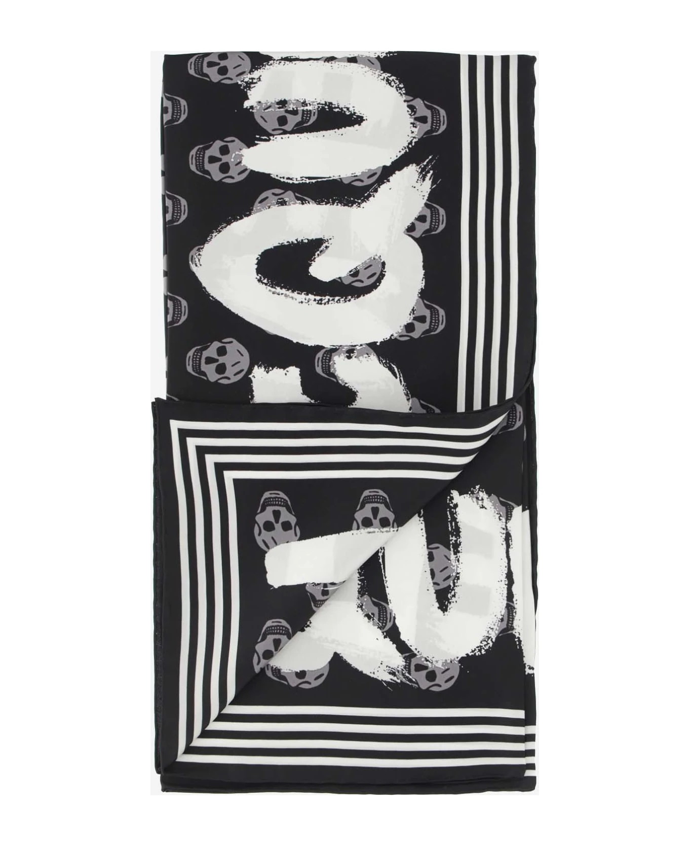 Alexander McQueen Mcqueen Graffiti Biker Scarf - Image 2