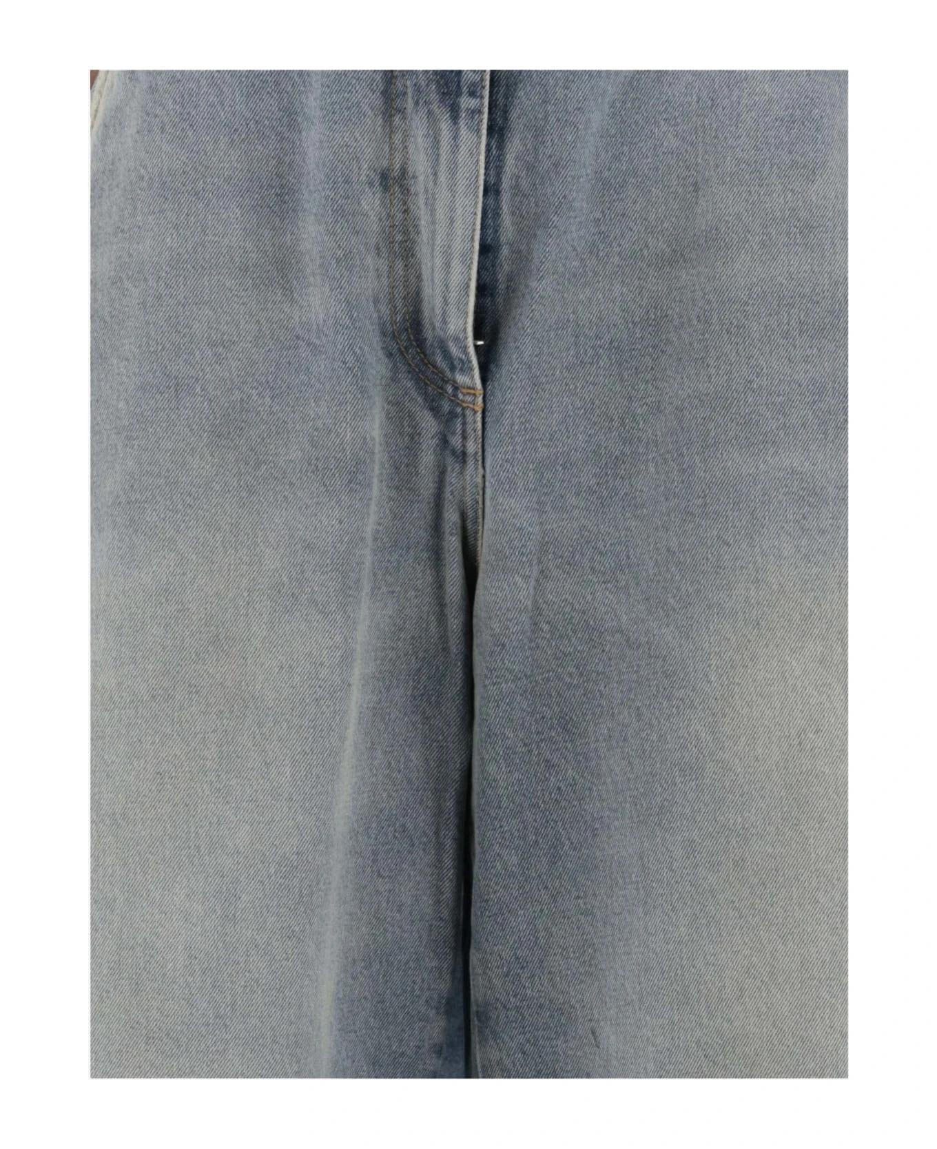 Palm Angels Wide Jeans Made Of Cotton Denim - Image 3