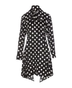 Versace Polka Dot Chemisier Dress