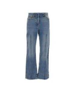 Jacquemus Frayed Cropped Jeans