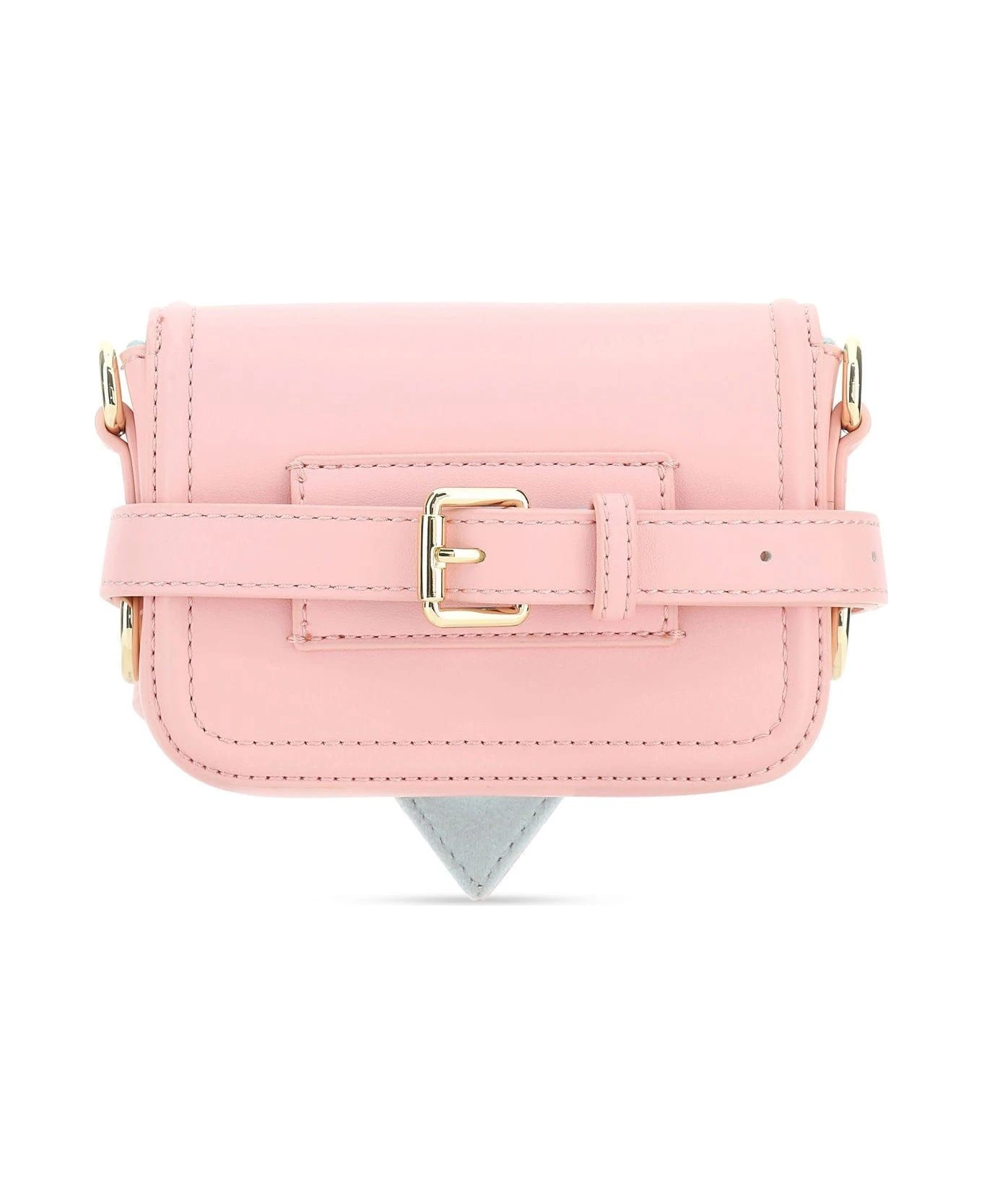 Chiara Ferragni Pink Synthetic Leather Mini Eyelike Crossbody Bag - Image 3