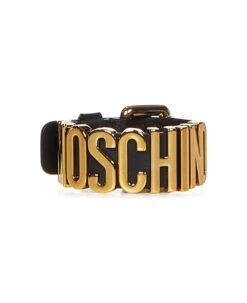 MOSCHINO Logo-embossed Buckle Fastened Bracelet