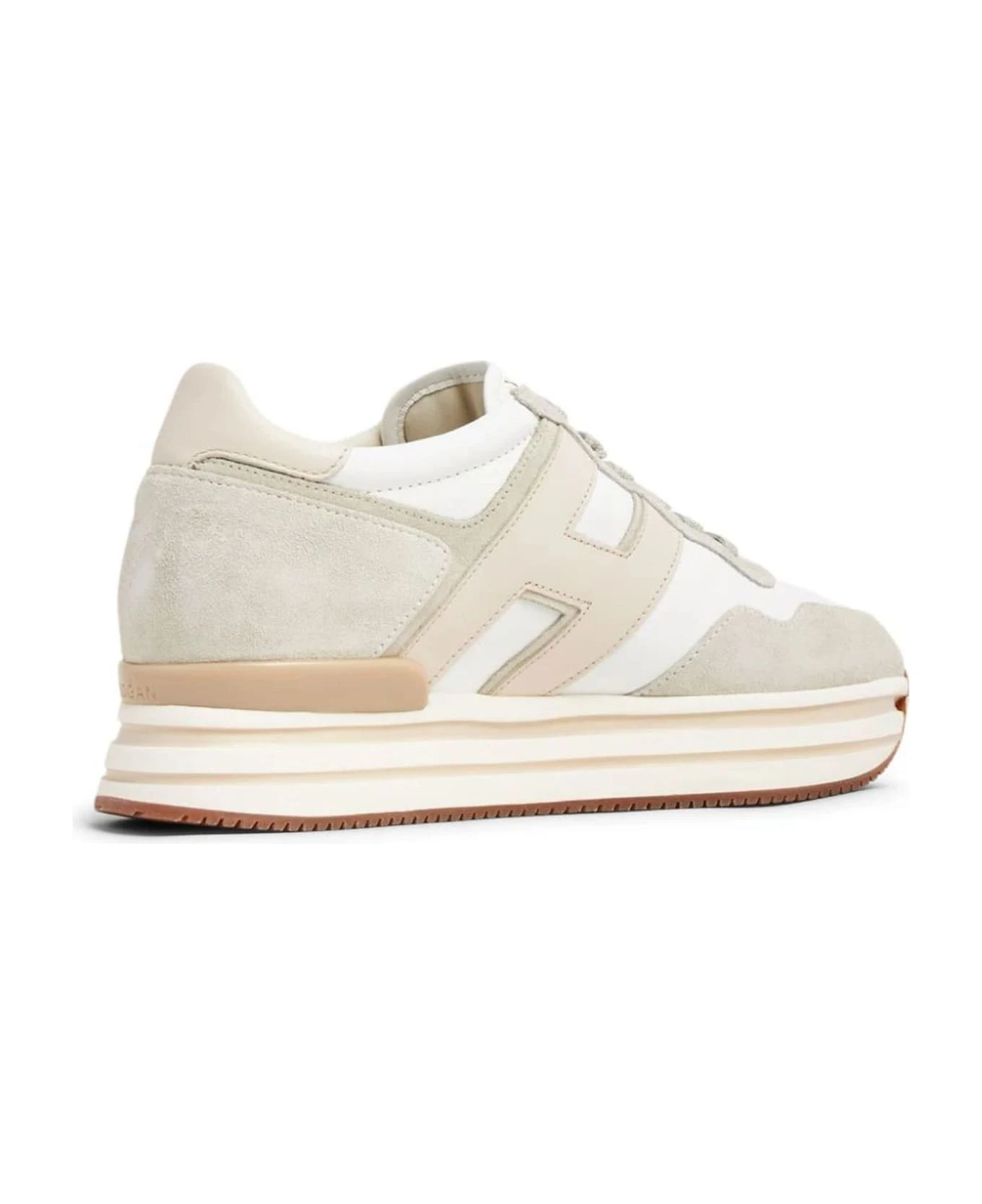 Sneakers Hogan Midi H222 White Ivory Grey - Image 3