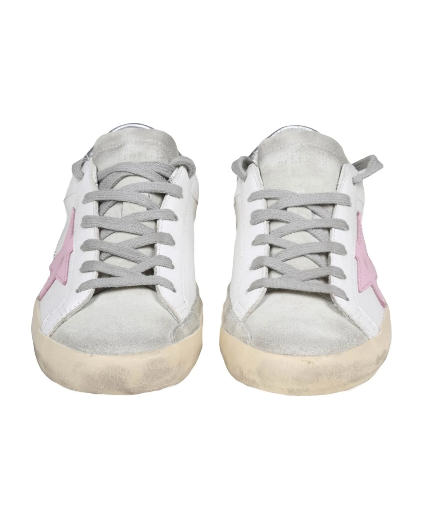 Golden Goose Super Star Sneakers In Leather And Suede - Image 3