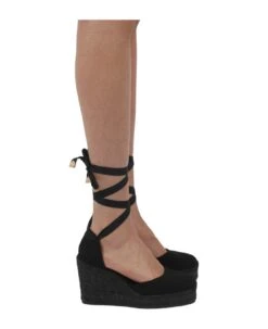 Castañer Carina Cotton Wedge Espadrillas