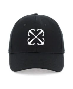 Off-White Baseball Cap With Embroidery