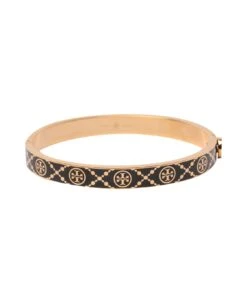 Tory Burch T Monogram Enamel Miller Stud Hinge Bracelet