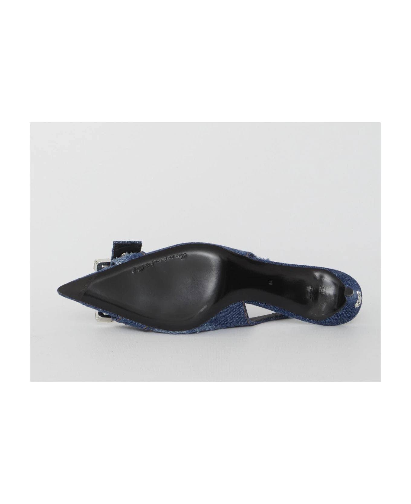 Dolce & Gabbana Patchwork Jeans Slingback Sandals - Image 4