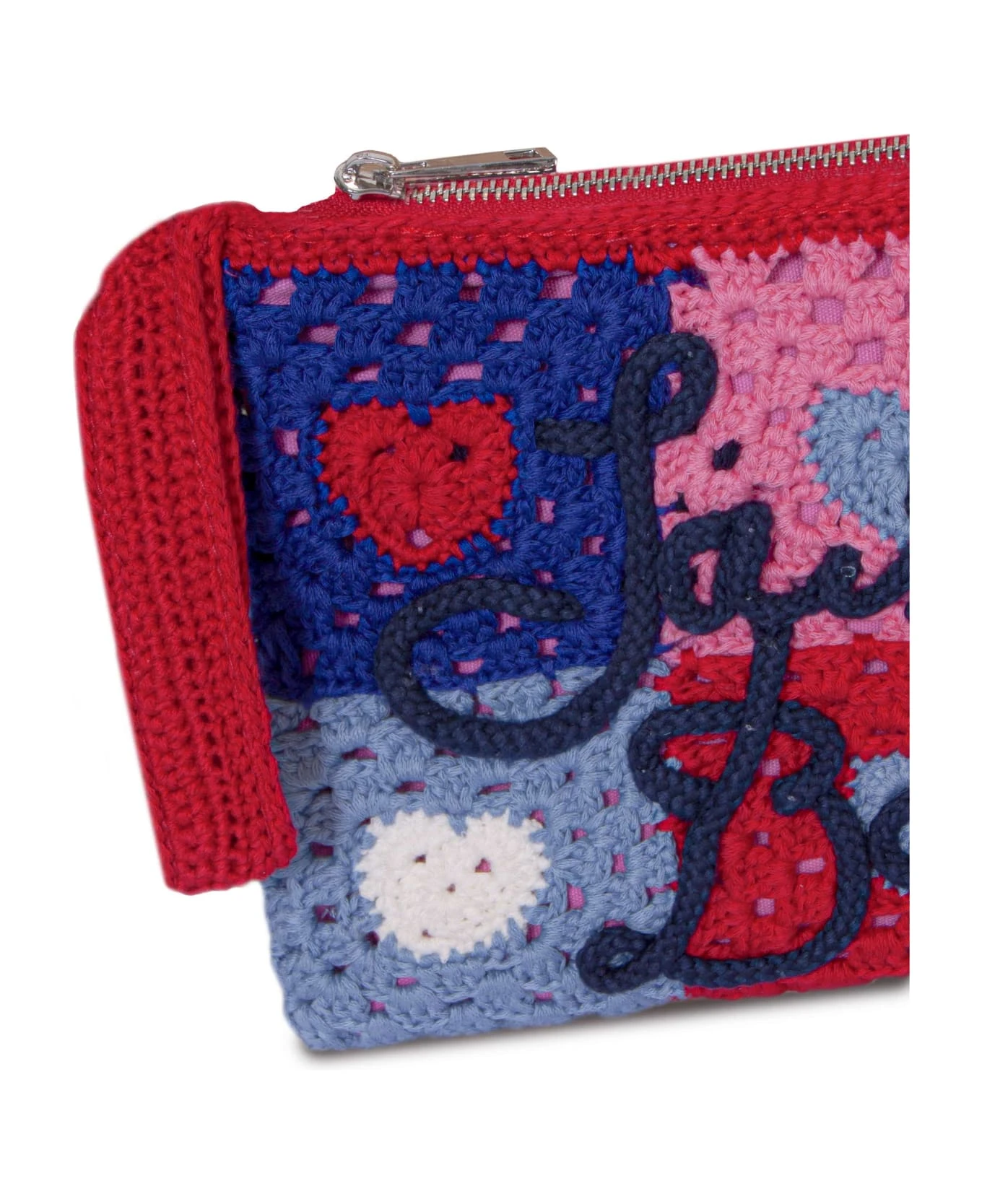 MC2 Saint Barth Parisienne Crochet Pochette With Heart Embroidery - Image 2
