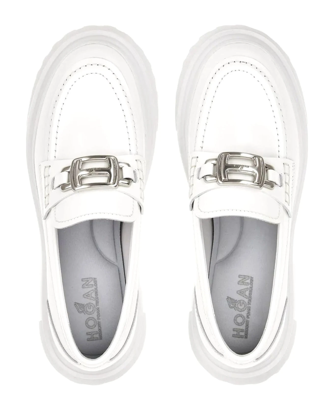 Hogan White H629 Loafer - Image 4