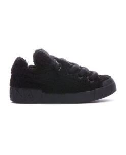Dolce & Gabbana Faux Fur Portofino Sneakers