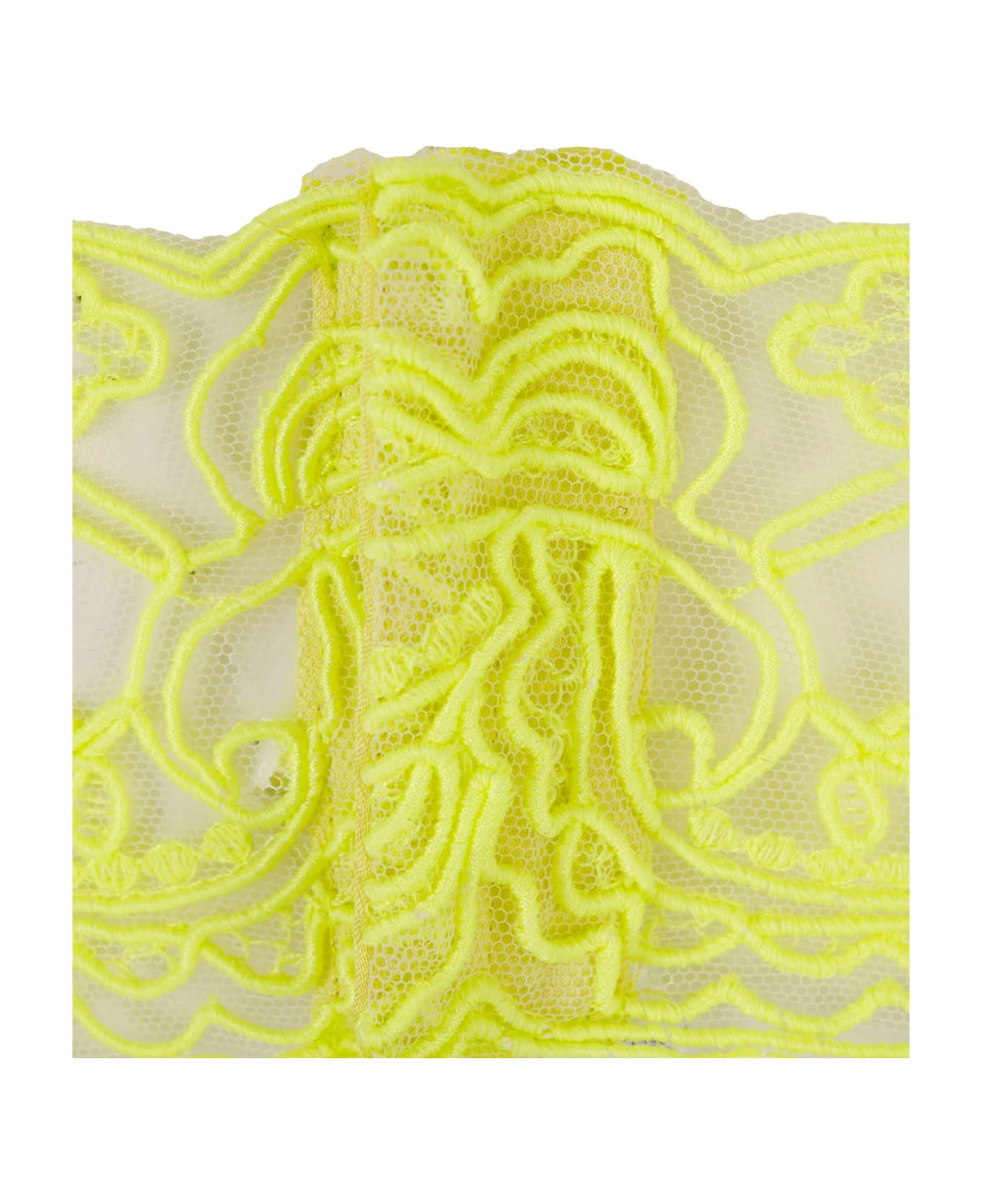 ERMANNO SCERVINO Lime Embroidered Brassiere - Image 4