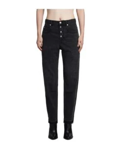 Belden Jeans In Black Cotton