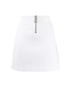 Bottega Veneta Contrast Stitching Mini Skirt