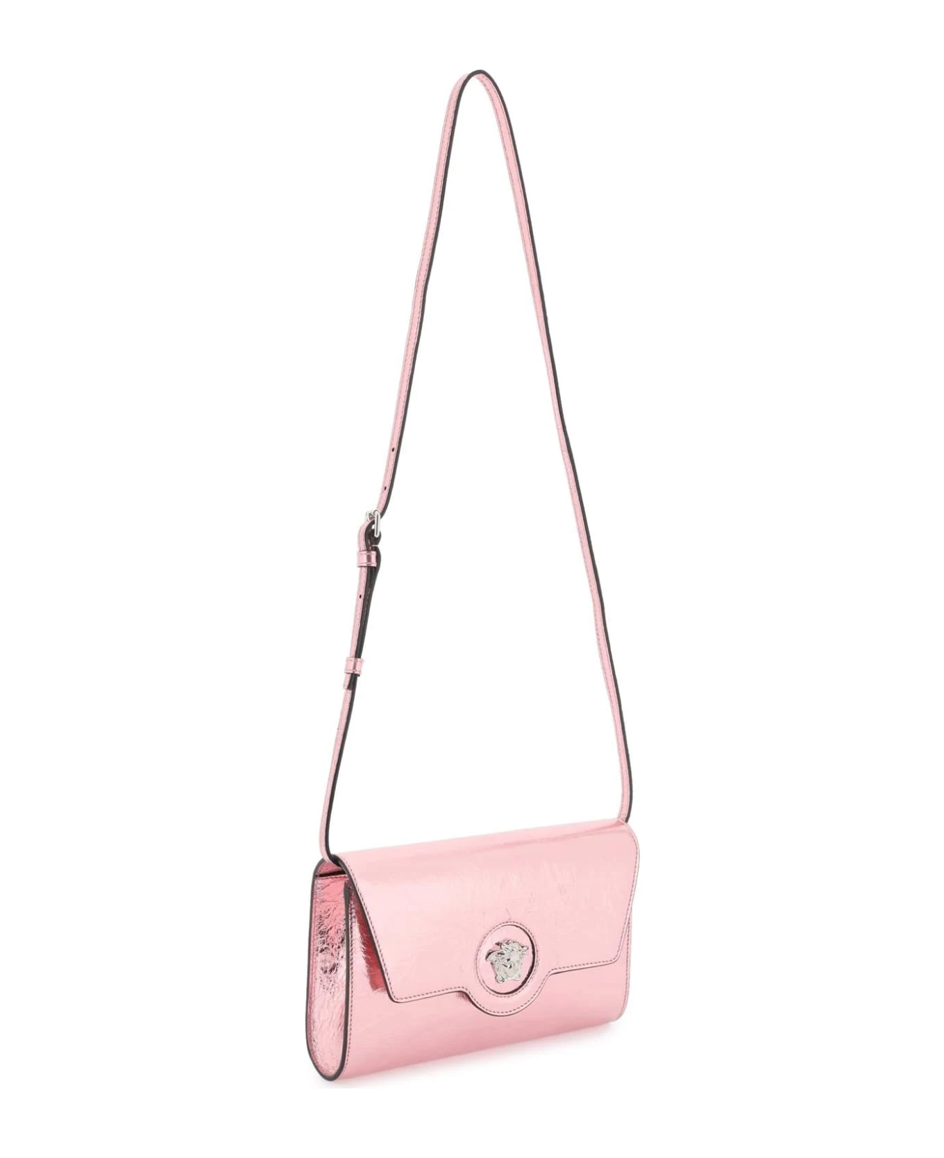 Versace Metallic Leather 'la Medusa' Crossbody Bag - Image 3