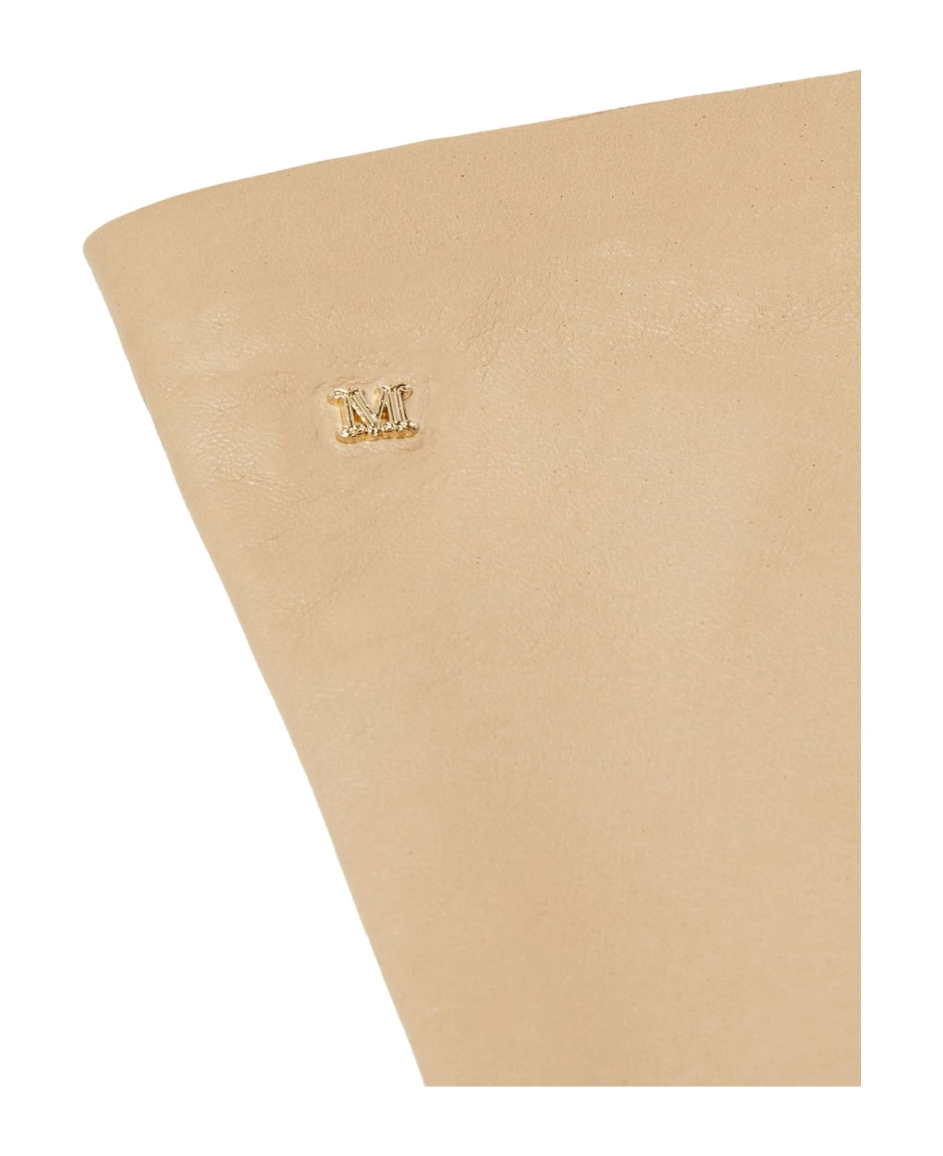 Max Mara Amica Gloves In Beige Nappa - Image 2